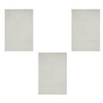 thumbnail image 1 of Furnish My Place Modern Plush Solid Off White Color Rug - Pets and Kids Friendly Rug, Indoor/Outdoor Mat, Area Rugs Great for Kids, Pets, Living Room, Made in USA, 1.5' x 2.25' Rectangle - Set of 3, 1 of 12