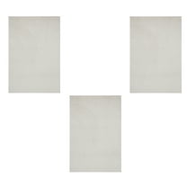 Furnish My Place Modern Plush Solid Off White Color Rug - Pets and Kids Friendly Rug, Indoor/Outdoor Mat, Area Rugs Great for Kids, Pets, Living Room, Made in USA, 1.5' x 2.25' Rectangle - Set of 3