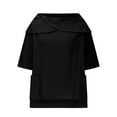 thumbnail image 5 of Weiqiqre Summer Outfits for Women Plus Size Tops Loose Crew Neck T Shirts Casual Three Quarter Length Tunic Tops, 5 of 9
