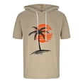 thumbnail image 3 of Camisetas de Manga Corta para Hombre Camiseta Deportiva con Capucha de Moda de Impresión Casual, Ligera para el Uso Diario Del Verano, 3 of 7
