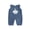 Blue 1, variant on RUINIXCW Baby Boy Birthday Romper Sleeveless Round Neck Cupcake Embroidery Jumpsuit Newborn Playsuit