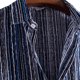 thumbnail image 5 of Camisas De Vestir Para Hombre Slim Fit Camisa superior de primavera y verano para hombre, camisas con cuello vuelto , camisa informal de manga corta con botones a la (Blue, XL), 5 of 7