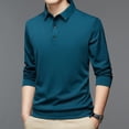 thumbnail image 3 of CENL Mens Button Collar Dress Shirt Blouse Long Sleeve Tops Business Formal T-Shirt, 3 of 9