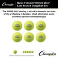 thumbnail image 5 of Champion Sports Rhino Skin Dodgeball (Set of 6, Neon Yellow, 6"), 5 of 7