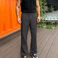 thumbnail image 4 of Guluxicc Men's Athletic Pants with Pockets Elastic Waist Drawstring Long Straight Leg Running Performance Trousers for Everyday Gym Workout Wear Summer Casual Outfits, 4 of 7