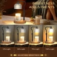 thumbnail image 6 of Candle Warmer Lamp with Timer Dimmer Adjustable Height for New Home Bedroom,Mothers Day Gifts,Vintage Home Decor for Scented Jar, Amber, 6 of 6