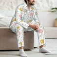 thumbnail image 7 of Lsque Little Elephant Pattern Long Sleeve Pajama Set for Men - Soft 2-Piece Sleepwear and Loungewear Set with Pockets, Comfy Nightwear-X-Large, 7 of 7