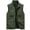 Army Green Jacket for Men, variant on Mens Cargo Vest Outdoor Photography And Sports Vest Jacket with Pocket Solid Color Zipper Stand-up Collar Coat Sleeveless Jacket Gold 54