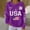 A2-Purple, variant on Independence Day T-shirt 4th of July T-shirt for Women 250th Anniversary Shirts Cute Tees Top America 250 Flag Patriotic Shirts for Women Usa Clothing Long Sleeves Patriotic Flag Shirt Black M