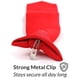 thumbnail image 5 of Corbata Umo Lorenzo, color rojo liso, con clip, para niños, 5 of 9
