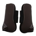 thumbnail image 4 of 2 piezas botas de caballo patas denteras equitación equipo de protección ecuestre marrón Sunnimix Bota de tendón de caballo, 4 of 7