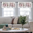 thumbnail image 4 of LALILO Kitchen Curtain Valance Watercolor Vintage Floral Rod Pocket Window Curtain 52"x 18" Set of 2, 4 of 5
