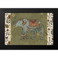 thumbnail image 2 of Daphne, Brissonnet 24x17 Black Modern Framed Museum Art Print Titled - Elephant Caravan IIF, 2 of 5