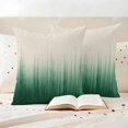 thumbnail image 3 of Green Ombre Stripe Outdoor Waterproof Pillow Covers, Abstract Art Modern Gradient Beige Decorative Square Throw Pillowcase Sofa Cushion Sham for Patio/Couch/Chair, 26"x26" 2 Pack, 3 of 8