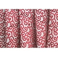 thumbnail image 2 of Fabric Mart Direct Ivory Burnout Velvet Fabric By The Yard, 46 inches or 117 cm width, 1 Yard Ivory Velvet Fabric, Cayenne Red Scrolls, Upholstery Drapery Curtain Wholesale Fabric, Window Treatment, 2 of 5