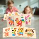 thumbnail image 4 of 10 piezas de rompecabezas de ños Animal Montessori juguete de Desarrollo Educativo bebé juguete de entrenamiento Sunnimix Juguetes de rompecabezas de madera, 4 of 8