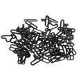 thumbnail image 4 of 20 sets clips de lazo de corbata Sunnimix Ganchos de metal sujetadores de costura negro, 4 of 8