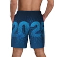 thumbnail image 2 of Lsque Mens Swim Trunks Happy New Year 2025 A Pattern - Bathing Suit Compression Liner - Beach Swim Shorts Swimwear - (S-3XL) - Stretch Quick Dry -XX-Large, 2 of 9