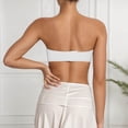 thumbnail image 3 of Women’s Strapless Bra for Home and Leisure - Lightweight Seamless Supportive Bust Bralette for All-Season Wear Comfortable Wireless Underwear Top, Beige, M, 3 of 4
