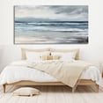 thumbnail image 2 of Abstract Landscape Oil Painting Ocean Waves Textured Seascape Art Acrylic Wall Art Large Ocean Canvas Art for Living Room,Unstretched,Frameless,(61*122cm)24*48Inches, 2 of 5