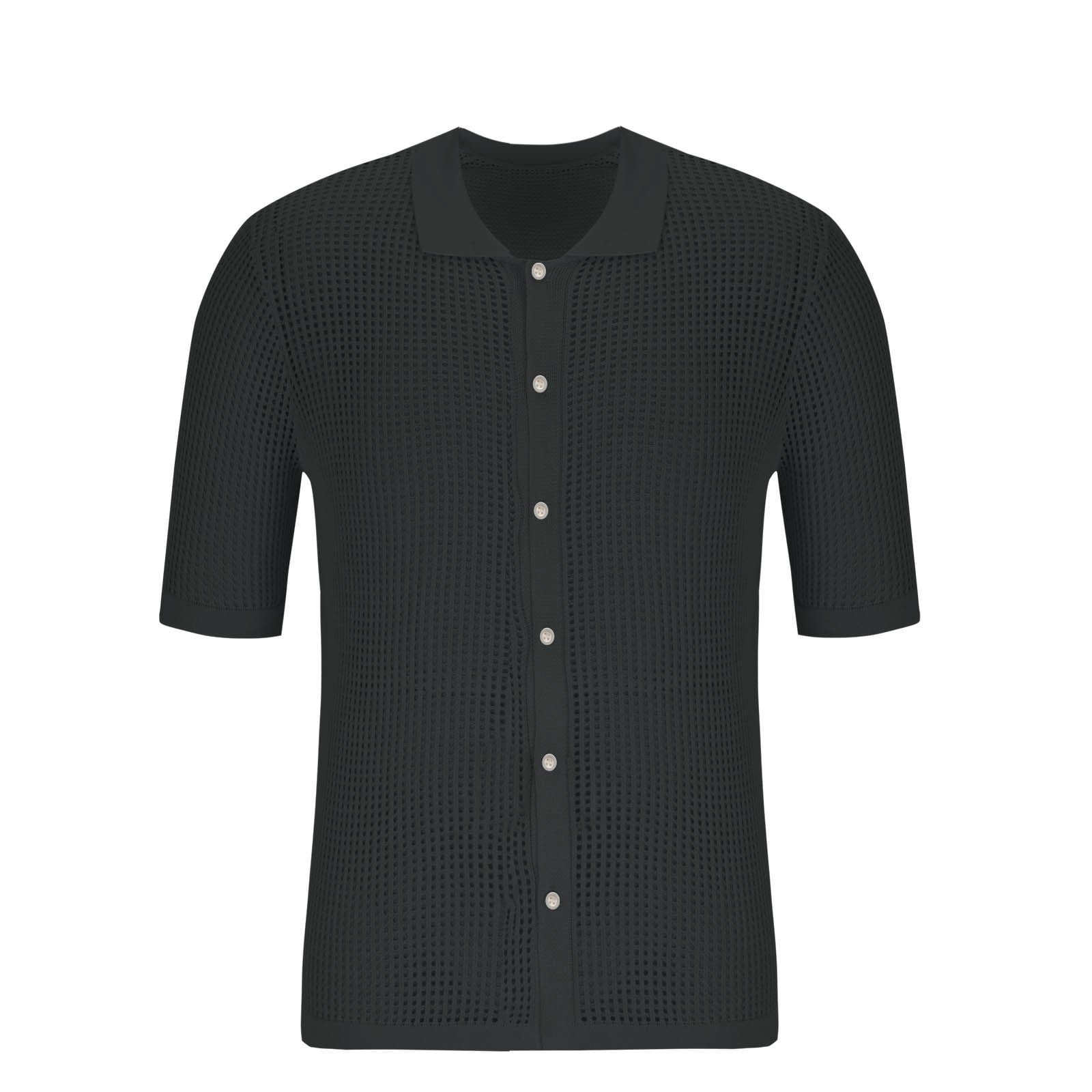 トップス Hellrazor SQUARE S/S BUTTON KNIT HELLRAZOR [SQUARE S/S BUTTON KNIT] (ORANGE)