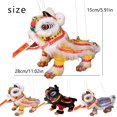 thumbnail image 3 of Hand Puppet with Strings & Rod - Asian Figurine Puppet Portable Crafts for Parties, Children, Spring Festival, White, Traditional Lion Dance Doll, 1PC, 3 of 9