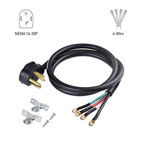 Cable Matters 4 Prong Dryer Cord 30 Amp Appliance Power Cord With Dryer Plug Dryer Power Cord 6 Feet Nema 14 30p To 4 Wire Walmart Com