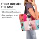 thumbnail image 2 of Balery Colorful Dog Cat Collage Bolsa Tote Estilo Estético con Cremalleras, Bolsa de Hombro, Bolsa de Compras Grande y Plegable, 2 of 8
