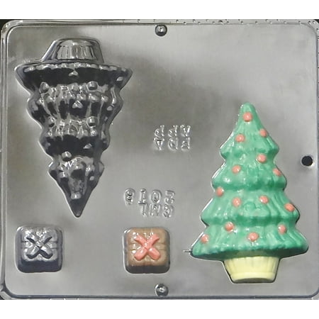 2018 Christmas Tree Assembly Chocolate Candy Mold