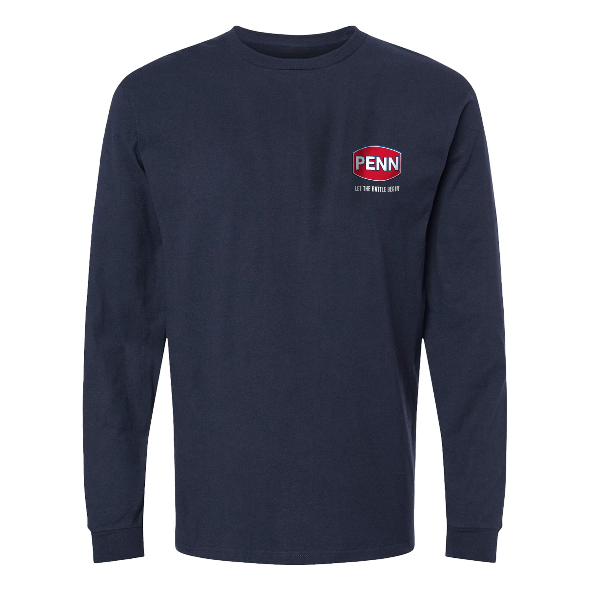 PENN Logo Long Sleeve T-Shirt, Size L (Navy)