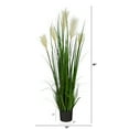 thumbnail image 2 of Nearly Natural 4' Plastic Green Plume Grass Artificial Plant, 2 of 4