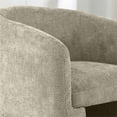 thumbnail image 4 of Whittier Contemporary Curved Back Soft Brown Fabric Chenille Lounge Chair, 4 of 4