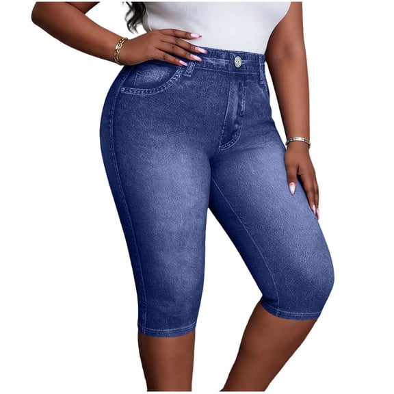 Hurxie Women's High Waisted Cargo Pants Wide Leg Work Hiking Casual Travel Y2K Streetwear with Pockets Baggy Pants Dark Blue,S