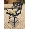 thumbnail image 2 of Jordan Manufacturing 19" x 17" Beige Leaves Outdoor Seat Cushion with Ties (Set of 2), 2 of 2