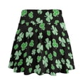 thumbnail image 2 of HELLHERO Clover Pattern Tennis Skirt, Built-in Shorts 2 Side Pockets Athletic Skorts Flowy Golf Skirts for Yoga Pickleball, 2 of 9