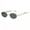 Silver Frame Black and Grey Lens, variant on Retro Oval Sunglasses for Women Men - Classic 90s Vintage Trendy Shades with UV400 Protection, Gold Metal Frame