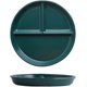 thumbnail image 1 of Dark Green-Ceramic Divided Plates Adult Compartment Plate diet Flat Plates Tableware Portion Plates Salad Plates, 1 of 5