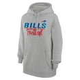 thumbnail image 2 of Women's G-III 4Her by Carl Banks  Heather Gray Buffalo Bills Graphic Fleece Pullover Hoodie, 2 of 3