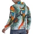 thumbnail image 6 of Fotbe Men's Hoodie with Exotic Birds Forest Pattern - Kangaroo Pocket Pullover Hooded Sweatshirt, Perfect for Daily Wear, Travel, and Home-4X-Large, 6 of 7