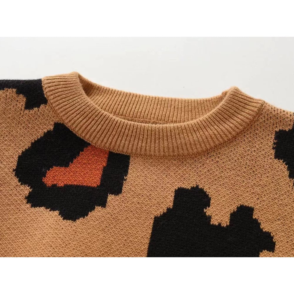 Robe Fille NEXT Taille 10 Ans - Imprimé Animal Marron, Manches Longues, A-Line
