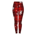 thumbnail image 5 of purcolt Christmas Leggings for Women Snowflake Prined Buttery Soft Tummy Control Workout Gym Yoga Pants Xmas Holiday Leggings Gifts for Ladies, 5 of 9