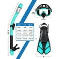 thumbnail image 4 of Gintenco Snorkel Set for Adult,4 in 1 Snorkel Set with Panoramic View,snorkeling gear for adults,Snorkeling and Travel Bag for Swimming GR-L, 4 of 7