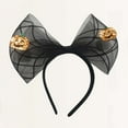 thumbnail image 3 of yunLXY Women Halloween Headband Under $5 Beaupretty Halloween Headbands Hair Hoop Bowknot Mesh Headpiece Costumes for Women Halloween & Christmas Costumes One Size, 3 of 3