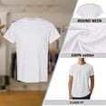 thumbnail image 4 of Wire Delight Men’s Full Cotton Round Neck Short Sleeve T-Shirt, Soft Everyday Tee, Ash, 4XL, 4 of 5