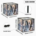 thumbnail image 3 of Home Organizer Foldable Fabric Storage Bin With Handle Adorable Polar Bears Penguins, 3 of 7