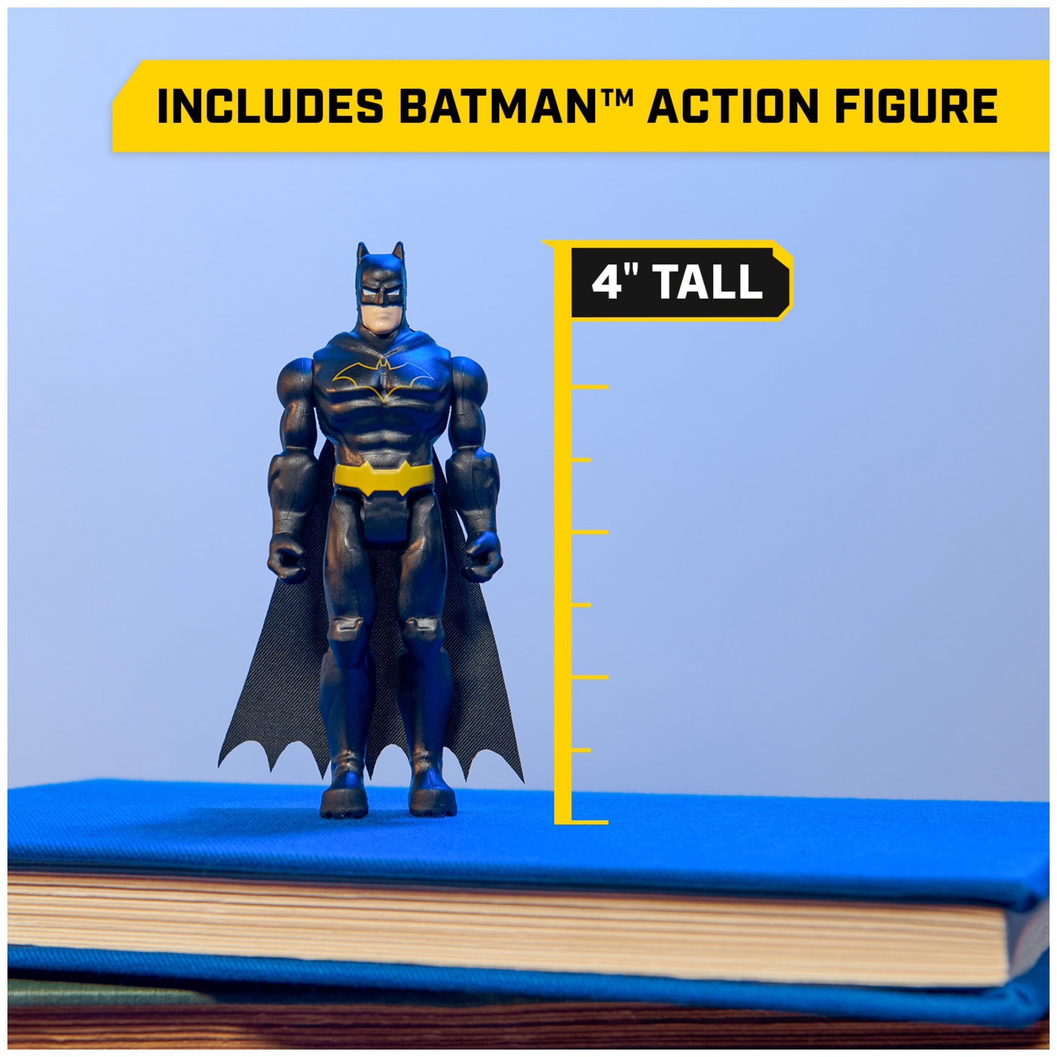 DC Comics, Batman Batmobile Remote Control Car with 4-inch Action Figure, for Kids Ages 4 and up