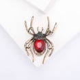 thumbnail image 2 of RuiJiao Spider Crystal Brooch Rhinestones Wedding Boutonniere, Retro Personality European And Alloy Insect Brooch, 2 of 4