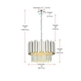 thumbnail image 2 of Elegant Lighting Willow 16 Inch Chandelier In Chrome, 2 of 8