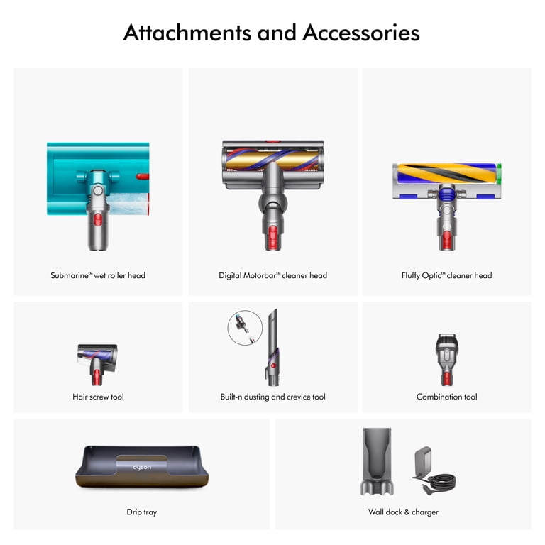 Dyson V15s Detect Submarine Absolute, Wet and Dry Vacuum Cleaner