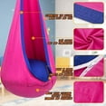 thumbnail image 2 of Kids Pod Swing Seat, Hanging Hammock Chair with Inflatable Pillow, Sensory Swing Chair for Outdoor and Indoor, Max 176 Lbs, Pink and Blue, 2 of 12